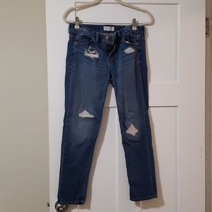 Express Distressed Boyfriend Jeans